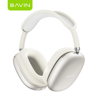 BAVIN HB-BH70 Wireless Bluetooth 6.0 Headphones |40mm Hi-Res Headset w/ Magnetic removable Earpads
