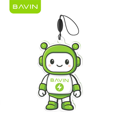 BAVIN Acrylic Transparent Robot Design Pendant Keychain Cute Accessory for Phone, Bag & Key Holder