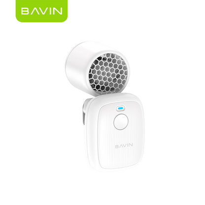 BAVIN BF021 Portable Clip Fan 1200mAh Rechargeable Desk Fan w/High Speed 16000RPM+3 SpeedStrong Wind