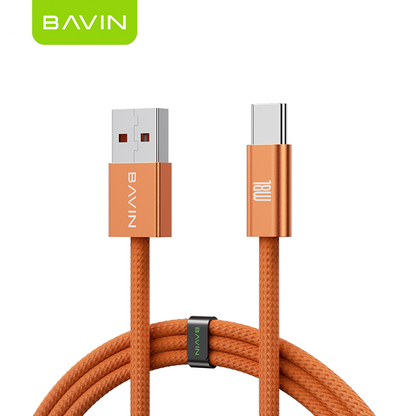 BAVIN CB413 PD 60W Type-C Fast Charging 1m Braided Cable w/ High-Speed Data Transfer for iPhone 15-17 & Android Devices
