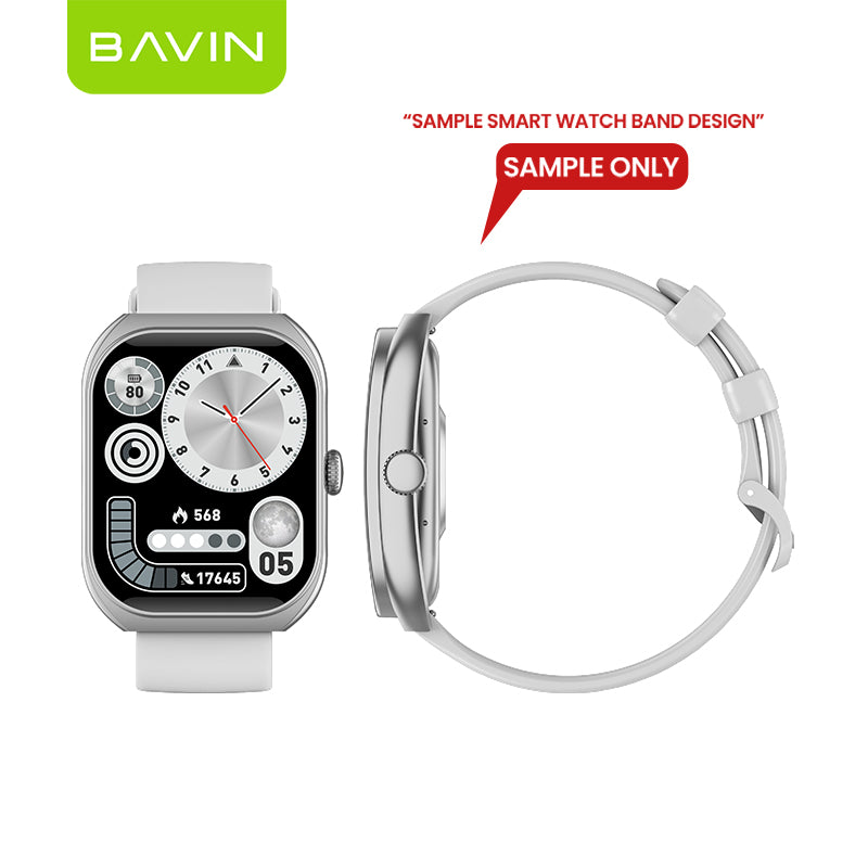 BAVIN BW604 Smart Watch 2.01" Display, Bluetooth Calling, Fitness & Sports Modes, Health Tracking Compatible for Smartphones