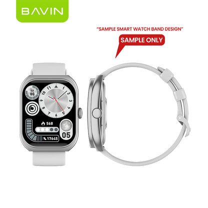 BAVIN BW604 Smart Watch 2.01" Display, Bluetooth Calling, Fitness & Sports Modes, Health Tracking Compatible for Smartphones