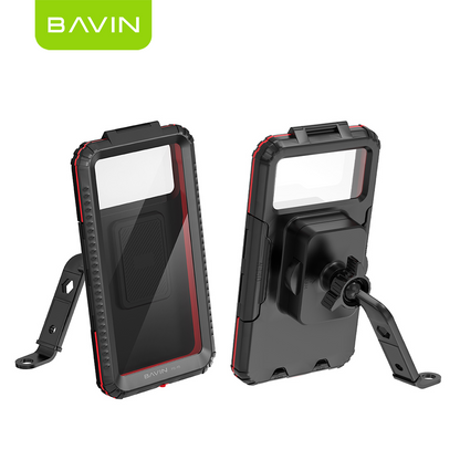 BAVIN PS95 Adjustable Waterproof Motorcycle Bike Phone Holder with 360° Rotation, Anti-Collision