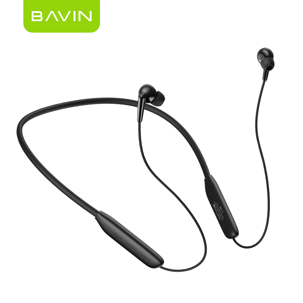 BAVIN BH71 HiFi Bluetooth 6.0 Wireless Magnetic Neckband Headphone | 15H Playtime | Game Sports Earbud