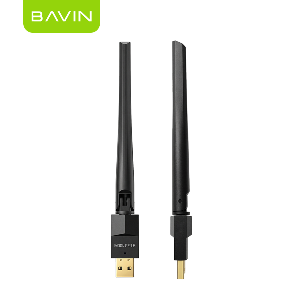 BAVIN O111 USB Bluetooth 100M Dongle Adapter Wireless Range for PC/Speaker/Laptops/Mouse/Keyboard/Music Audio Receiver