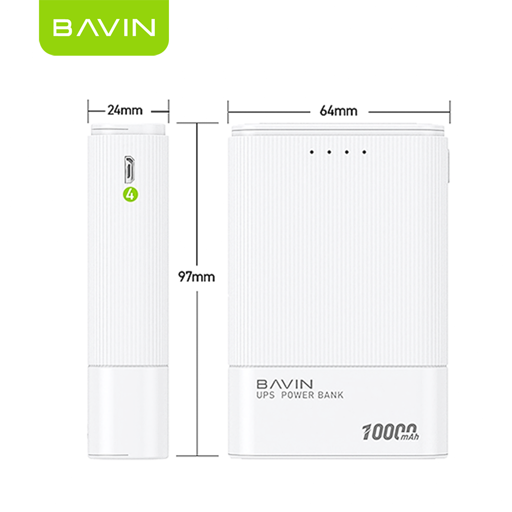 BAVIN Y-PC037 Pro 10000mAh UPS Powerbank / For Internet Router & Universal Devices