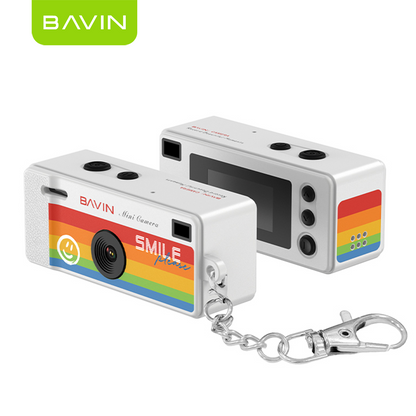 BAVIN CD01 Mini Thumb Camera 1080P HD 12MP Wide w/ Flash and Keychain | Support TF Card