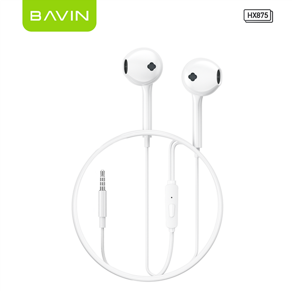 BAVIN HX871 / HX875 Hi-Fi Wired Earphone Stereo Sound Quality Music Co