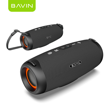 BAVIN BM38 Portable Party Bluetooth 5.3 Wireless Speaker w/ RGB Lights & 80W Powerful Sound