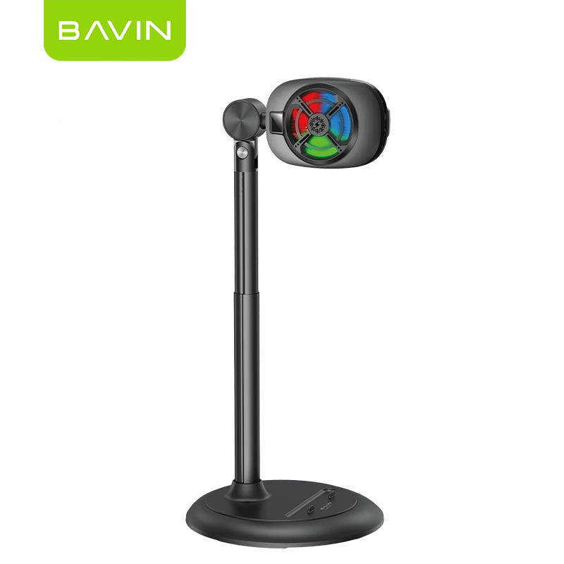 【Christmas Gift】BAVIN BF017 Magnetic Portable Handheld Fan w/Desktop Phone Stand+6000RPM Strong Wind