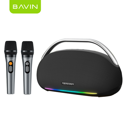 BAVIN BM50 300W Portable Bluetooth Powerhouse Speaker + 30000mAh Powerbank Function w/Dual Mic & LED