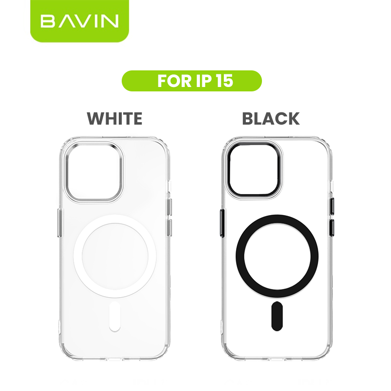 BAVIN YX304 Magnetic Suction Phone Case w/ Built-in Magnetic Ring | Drop Protection, Dustproof Compatible for iPhone 11-17 Series
