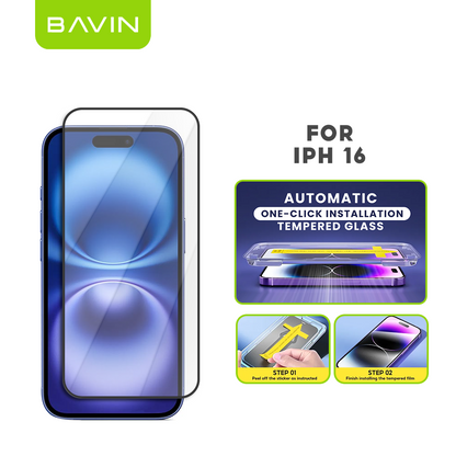 BAVIN Q3 One Click Series Screen Protector Tempered Glass Full Screen for iPhone X/XS/11/12/13/14/15/16/16E/17 Series