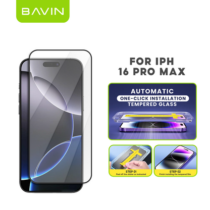 BAVIN Q3 One Click Series Screen Protector Tempered Glass Full Screen for iPhone X/XS/11/12/13/14/15/16/16E/17 Series