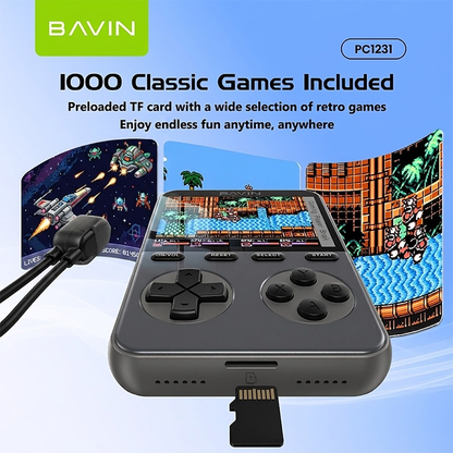 BAVIN PC1231S 2in1 10000mAh 20W Game Console Power bank Magnetic Wireless w/ Dual Type-C Cable + TF Card