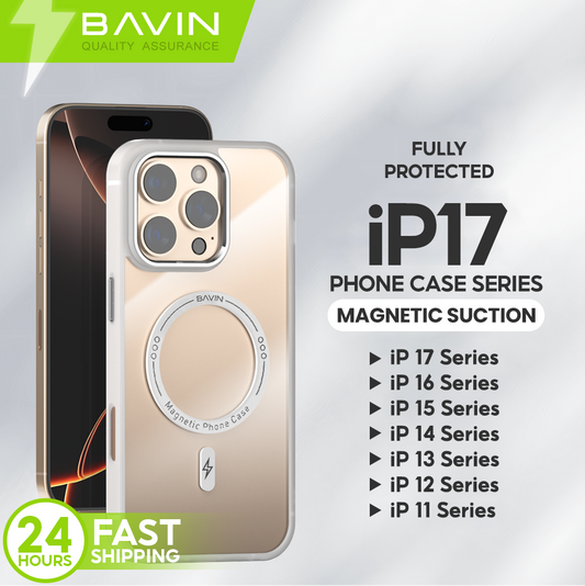 BAVIN Magnetic Case Protective Shockproof Phone Cover for iPhone 17 16 16 Pro Max 15 15 Pro Max 14 14 Pro Max 13 Pro Max