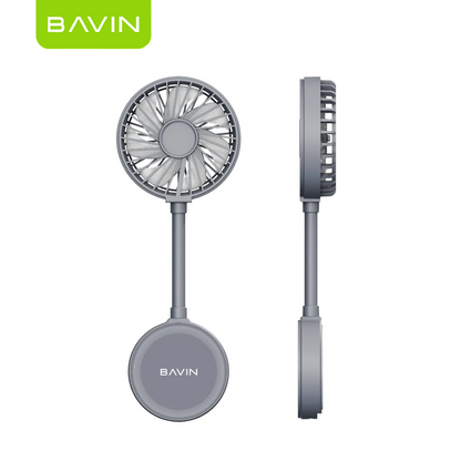 【Christmas Gift】BAVIN BF017 Magnetic Portable Handheld Fan w/Desktop Phone Stand+6000RPM Strong Wind