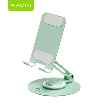 BAVIN PS104 Portable Foldable 360° Rotating Metal Desk Phone Holder Universal Stand for Phone/Tablet