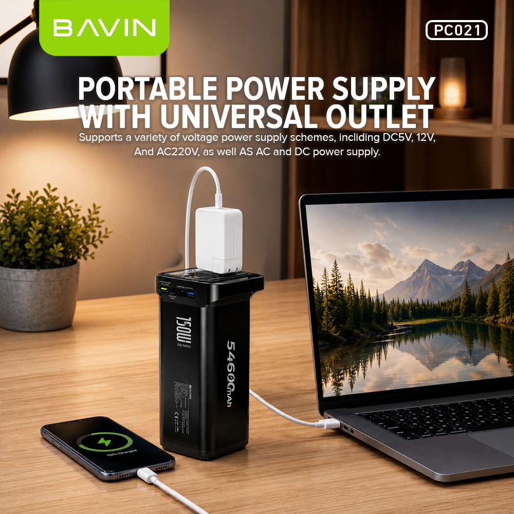 BAVIN PC021 54600mAh 150W Portable Power Supply Powerbank 22.5W w/ LED Light & Display