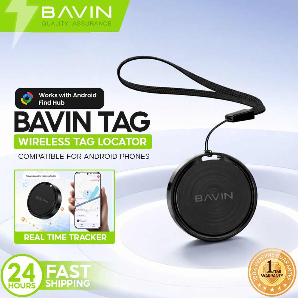 BAVIN OTAG Smart Wireless Bluetooth Finder Locator w/Built-in Buzzer &Lanyard for Android Devices