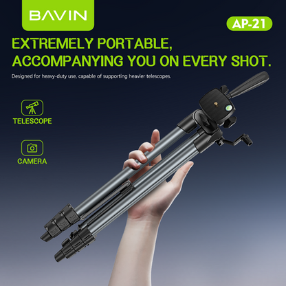 BAVIN D-Z-P21 Wireless Tripod with Bluetooth Remote for Camera & Phone
