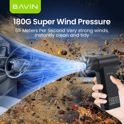 BAVIN Z-VC03 130,000RPM / Z-VC04 80,000RPM Portable Mini Compressed Air Duster for Deep Cleaning w/ Extremely Turbo Airflow