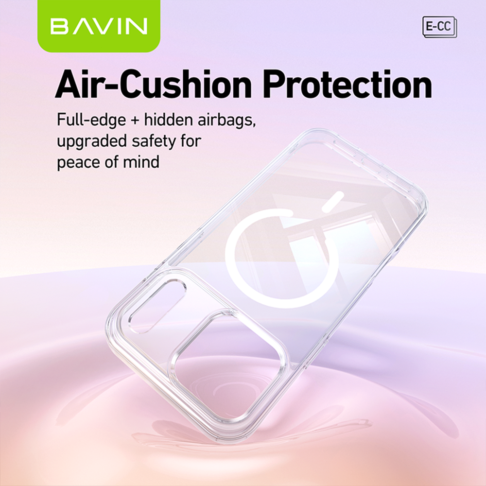 BAVIN CC Fully Protected Durable Magnetic Crystal Clear Phone Case Compatible For iPhone 17 Pro Max Series