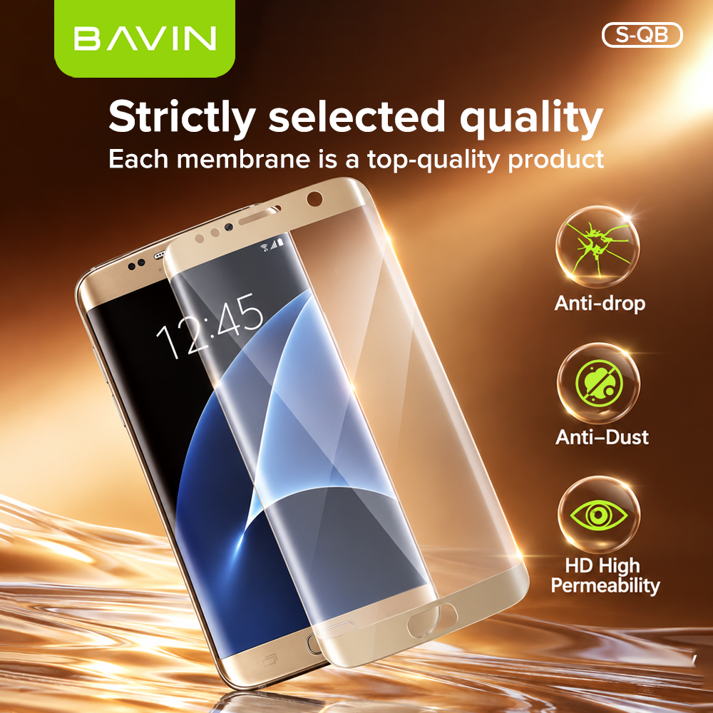 BAVIN S-QB Screen Pro+ High Pearm Antidust Anti-Drop Mobile Phone Full Tempered Glass for Sam Series
