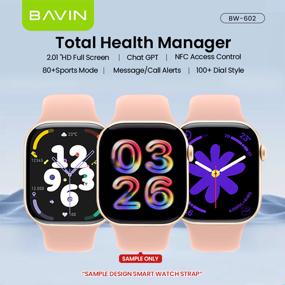BAVIN BW602 Smart Watch 2" HD Display w/ GPT AI & GPS Map Health Tracking & 15-Language Translator
