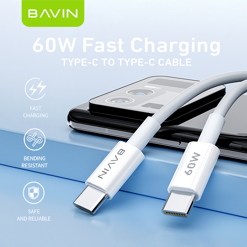 BAVIN CB169 / CB179 60W Fast Charging Data Cable Type-C to iPhone & Type-C to Type-C Cord for iPhone 17