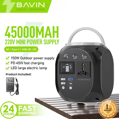 BAVIN Y-PC035 150W Emergency Power Supply for Outdoor/ Travel & Camping