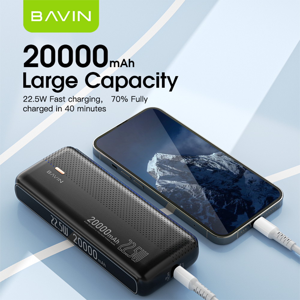 BAVIN Y-PC025 20000mAh Q.C 3.0Compact Fast Charging Powerbank