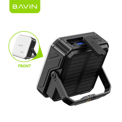 BAVIN PC1172 10000mAh Solar Powerbank w/Waterproof LED | Emergency Light | for Outdoor & Camping