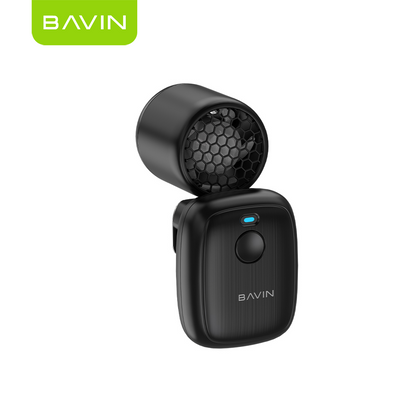 BAVIN BF021 Portable Clip Fan 1200mAh Rechargeable Desk Fan w/High Speed 16000RPM+3 SpeedStrong Wind