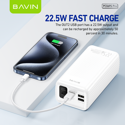 BAVIN Y-PC069 Pro 40000mAh Portable Powerbank w/ Multiple 3.0A Output & Input