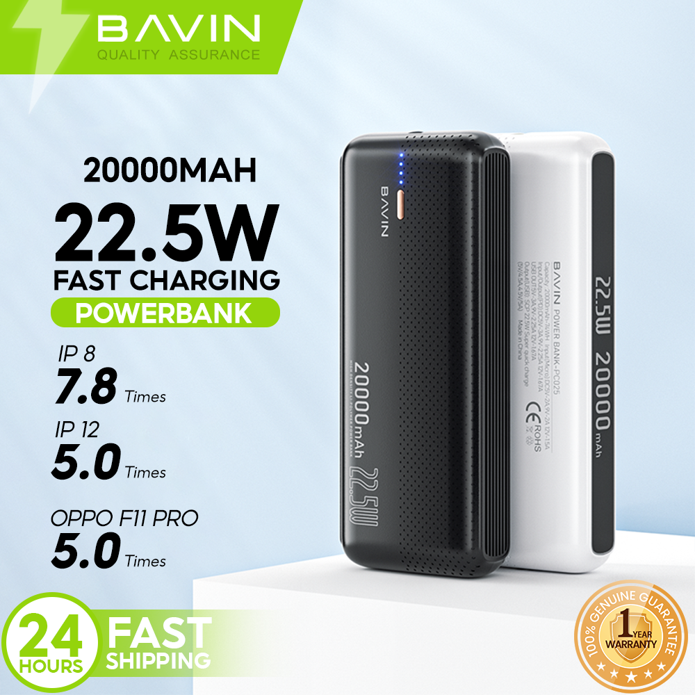 BAVIN Y-PC025 20000mAh Q.C 3.0Compact Fast Charging Powerbank