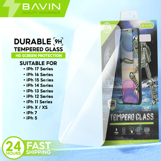 BAVIN S-P Tempered Glass for iPhone 5-16 / 16E / 17 Series