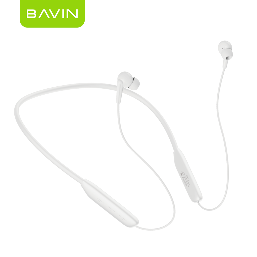 BAVIN BH71 HiFi Bluetooth 6.0 Wireless Magnetic Neckband Headphone | 15H Playtime | Game Sports Earbud