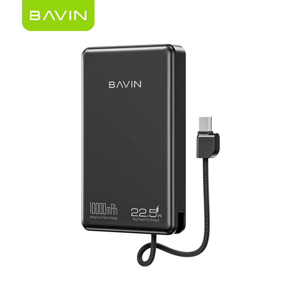 BAVIN Y-PC1135 10000mAh 22.5W Fast Powerbank with Type-C Cable & Lanyard Strap