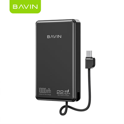 BAVIN Y-PC1135 10000mAh 22.5W Fast Powerbank with Type-C Cable & Lanyard Strap