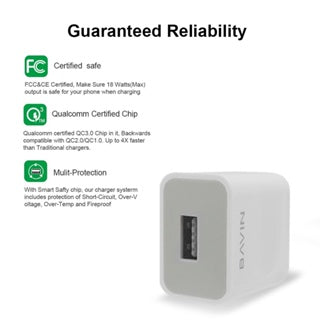 BAVIN C-PC658Y-XX 3.0A Fast Charger w/ 1m Cable