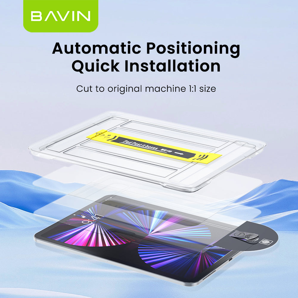 BAVIN S-Q17-XX One-Click Tempered Glass for iPad Mini, Air & Pro Series