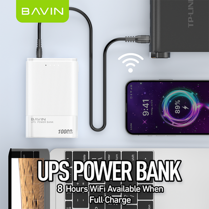 BAVIN Y-PC037 Pro 10000mAh UPS Powerbank / For Internet Router & Universal Devices