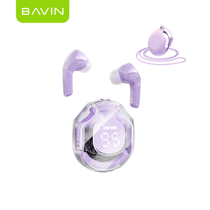 BAVIN BA66 TWS Bluetooth Earphone w/ Stereo Audio Sounds & Built-in Mic