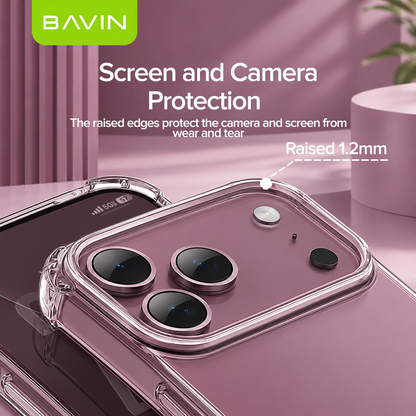BAVIN FS2 Premium Shockproof Clear Case Soft Silicone For iPhone 18/17/16/15/14/13/12/11/X Series