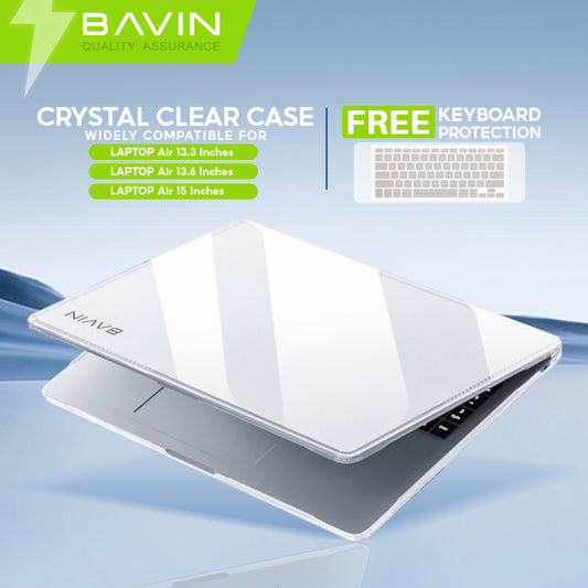BAVIN E-C03-XX Laptop Hard-Shell Case Transparent Suitable For MacBook Air 13.3" 13.6" 15" Pro M1/M2