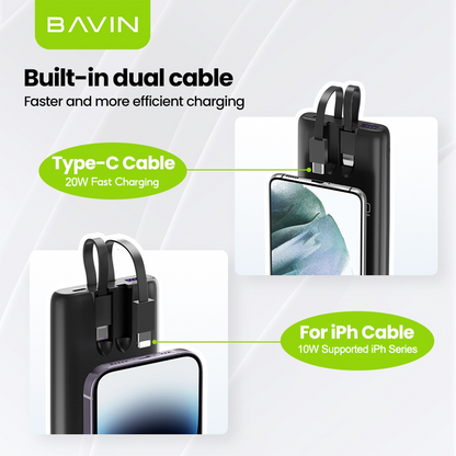 BAVIN Y-PC007 20000mAh / PC008 10000mAh 22.5W Fast Charging Powerbank