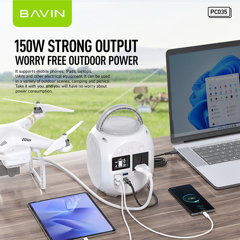 BAVIN Y-PC035 150W Emergency Power Supply for Outdoor/ Travel & Camping