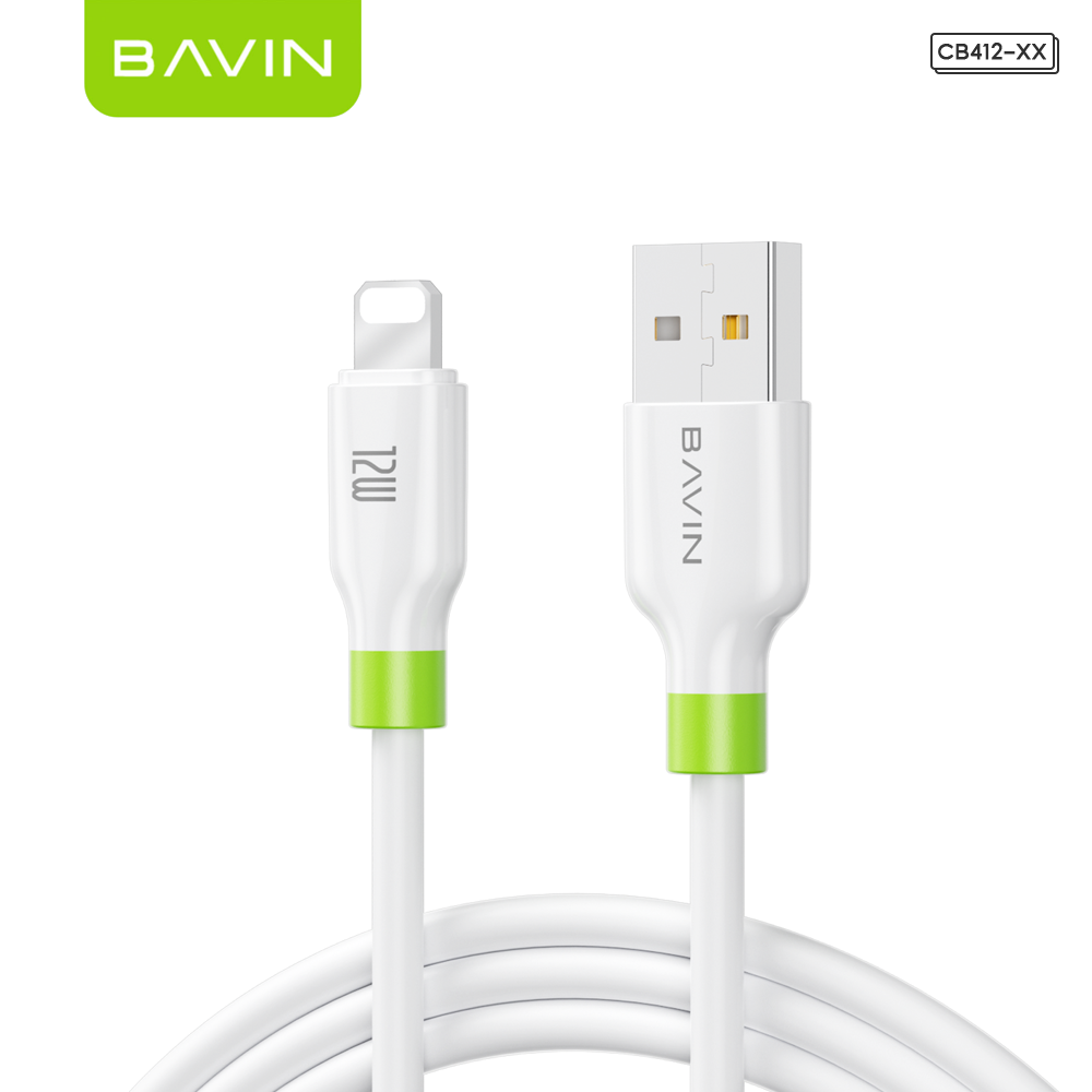 BAVIN CB412 1m/1.2m Fast Charging Cable Supports 12W/18W/30W/60W for Micro/iPhone/ Type-C & High Speed