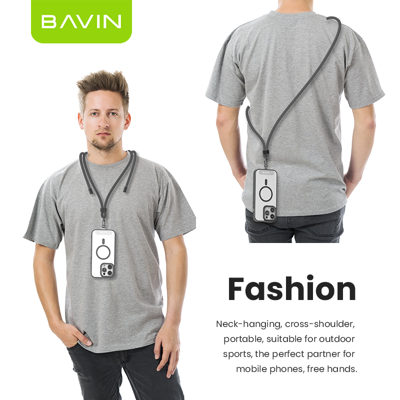 BAVIN BE15 Mobile Phone Strap Lanyard Phones Adjustable with 160cm Long Thick Cross-body Shoulder